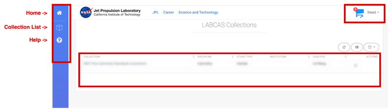 LabCAS homepage