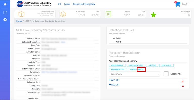Removing a metadata selection